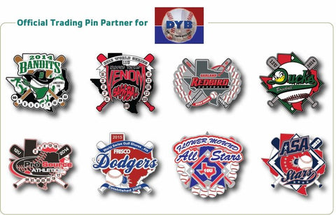 Dallas Youth Baseball Trading Pins