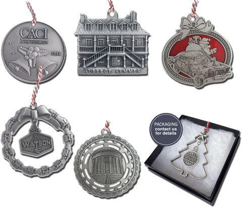 Custom Pewter Ornaments- Made in USA