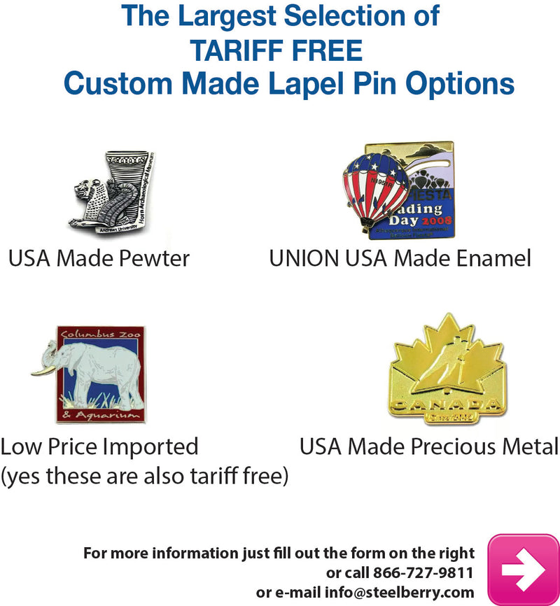 Tariff Free Custom Pins