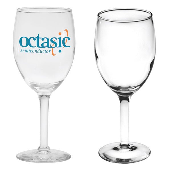 8oz. Logo Wine Glass