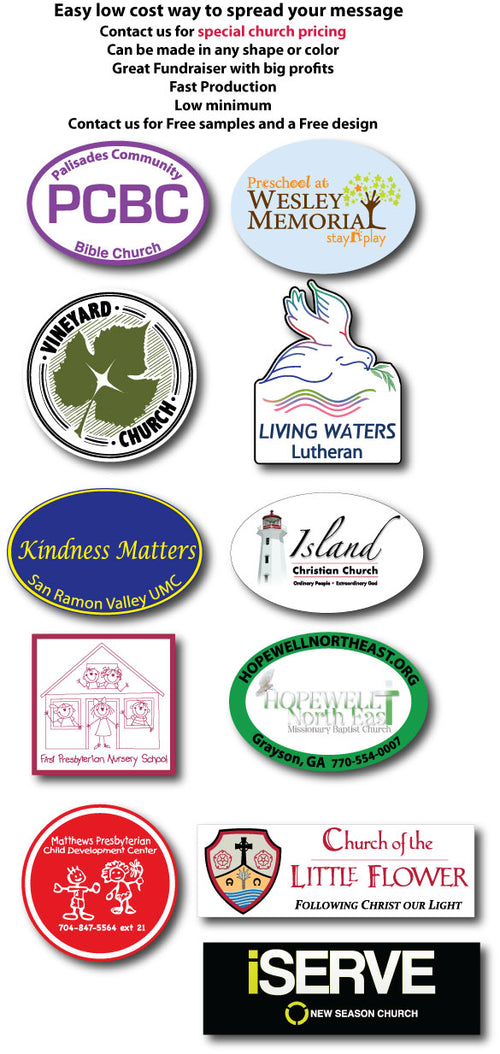Church Fundraising Car Magnets