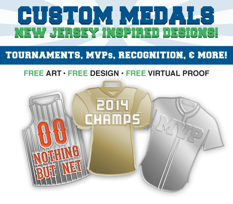 Shaped Jersey Medals