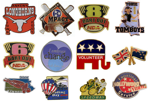 Etched Enamel Pins
