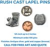 Rush Cast Lapel Pins