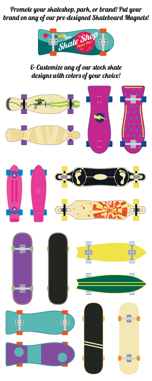 Skateshop & Skatepark Magnets