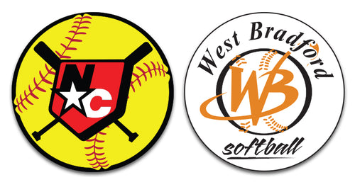 Softball Car Magnets
