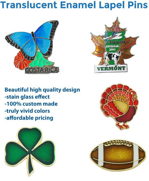 Translucent Pin Translucent Enamel Lapel Pins – steelberry