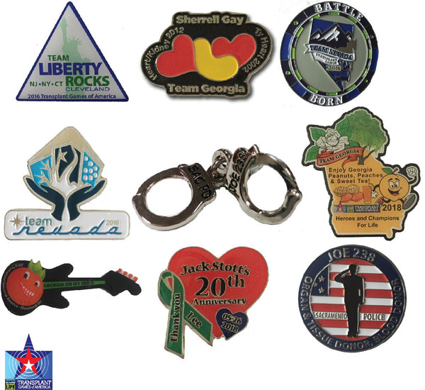 Transplant Games Trading Pins – steelberry.com/